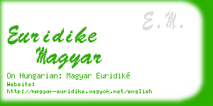 euridike magyar business card